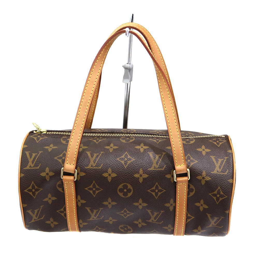 Louis Vuitton Papillon Bag Monogram Canvas Top Handle Bag Brown